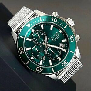 Hugo Boss Men’s Admiral Green Face Watch NEW